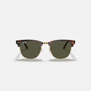 Ray-Ban Clubmaster Classic Polished Tortoise on Gold Sunglasses